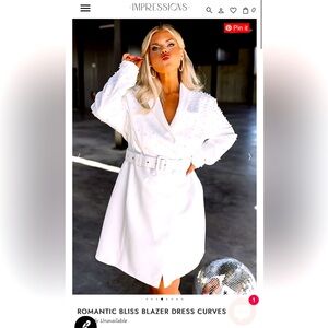 Impressions Romantic Bliss Blazer Dress